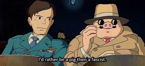 Porco rosso pig fascist