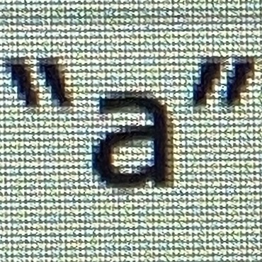 Mac 4k Letter 'a'