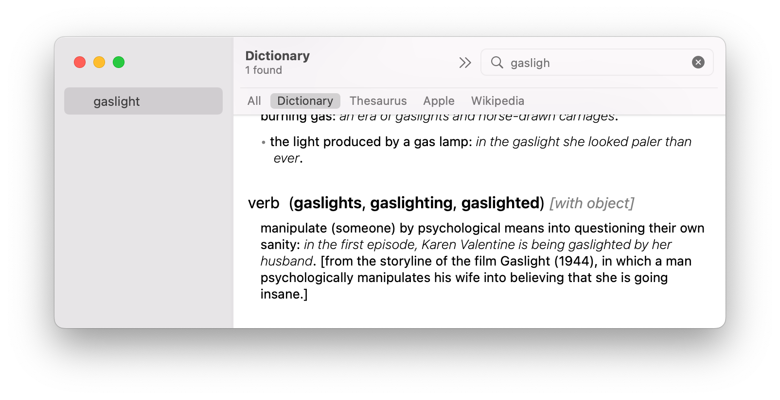 Gaslight Definition