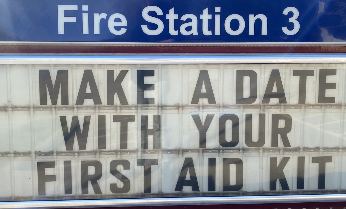 Make a date with your first aid kit