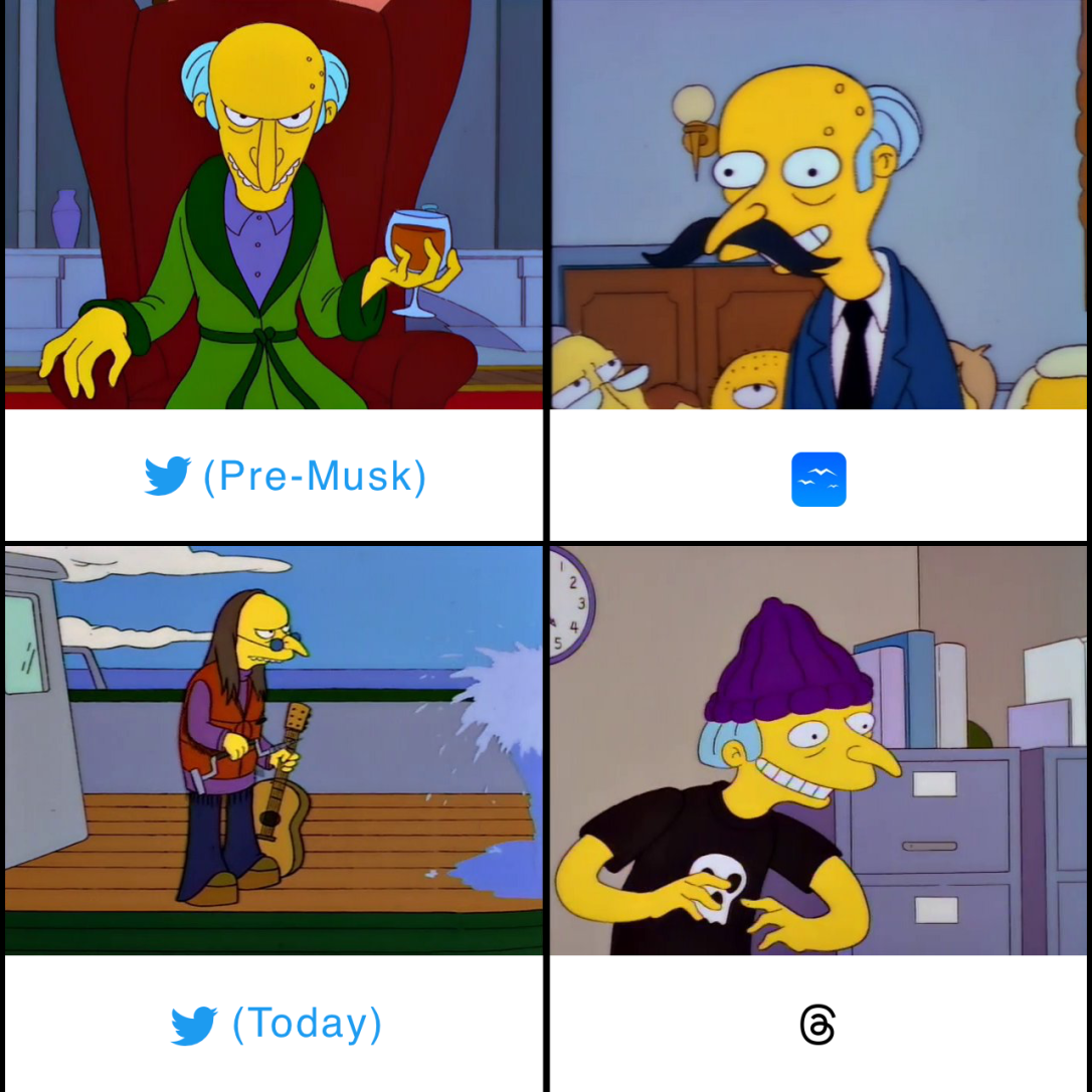 Mr Burns in a series of poor disguises